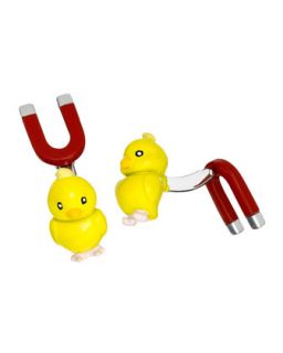 Mens Chick Magnet Cuff Links, Yellow/Red   Jan Leslie   Yellow/Red
