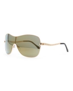 Agena Shield Sunglasses, Rose Golden   Roberto Cavalli   Rose gold
