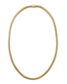 Extra Small Classic Chain Gold Necklace, 18L   John Hardy   Gold