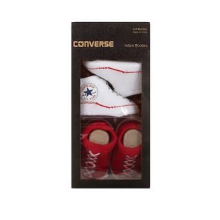 Converse Converse Babies pack of two red bootie socks