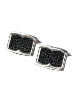 Mens Stingray Texture Cuff Links   Stephen Webster   Gray