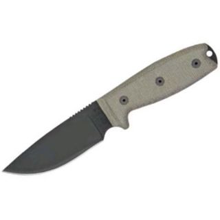 Ontario Knife Co RAT 3 1095 Knife with Green Sheath (1086321)