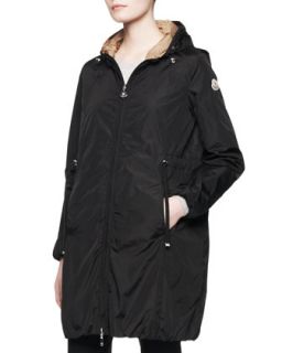 Womens Long Sleeve Long Zip Jacket, Black   Moncler   Black (3/L)
