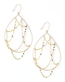 14k Gold Oval Web Earrings   Lana   Gold (14k )