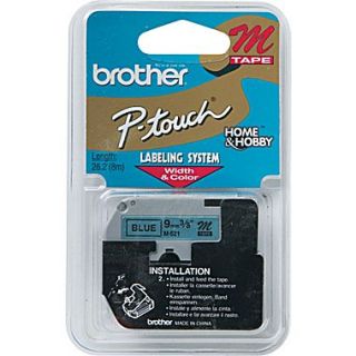 Brother 3/8 Black on Blue tape