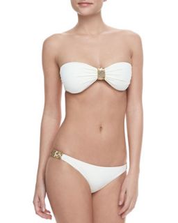 Womens Bandeau Bikini with Golden Hardware   Clube Bossa   L03 off white (X 