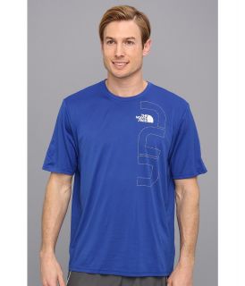 The North Face S/S Reaxion Amp Graphic Crew Tee Mens T Shirt (Blue)