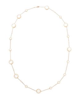 Rose Gold Chain with Mother of Pearl and Diamonds, 36   Ivanka Trump   Gold