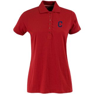 Antigua Cleveland Indians Womens Spark Polo   Size Small, Dark Red (ANT IDN W