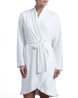 Womens Pima Cotton Robe   Donna Karan   White (LARGE/14 16)