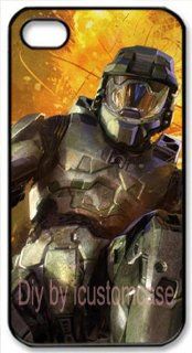 Halo 2 iPhone 4/4s Case, Icustomcase DIY Hard Shell Game Theme Case Cover Cell Phones & Accessories