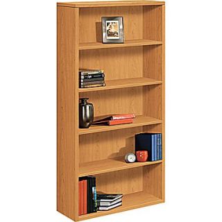 HON 10500 Series 5 Shelf Bookcase, Harvest