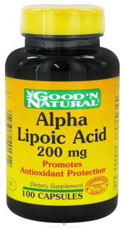 Good N Natural   Alpha Lipoic Acid 200 mg.   100 Capsules