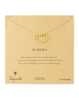 Three Ring Karma Necklace   Dogeared   Gold