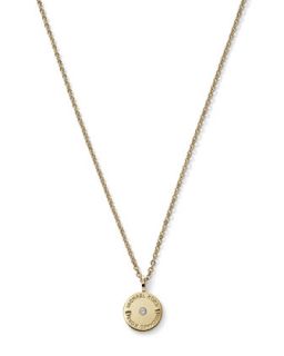 Small Disc Necklace, Golden   Michael Kors   Gold