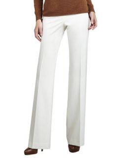 Womens Menswear Style Pants, Winter White   Lafayette 148 New York   Winter