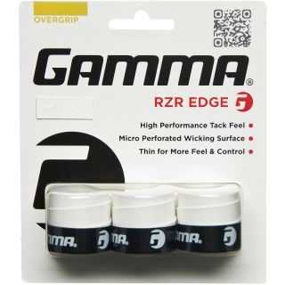 Gamma RZR Edge Overgrip, White (ARZEO10)