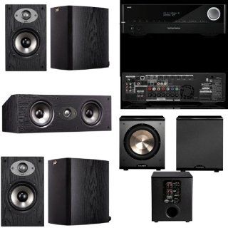 Polk Audio TSX110 5.1 Home Theater System (Black) Harman Kardon AVR 1710 700 watt Electronics