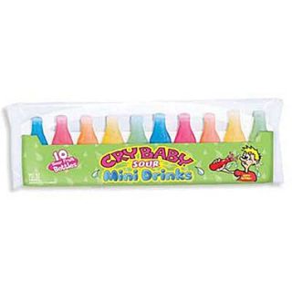 Cry Baby 10 Pack Sour Mini Drinks 3.4 oz. pouch, 12 pouches/ order