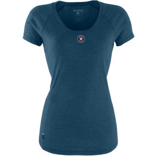 Antigua Houston Astros Womens Pep Shirt   Size Large, Navy/heather (ANT ASTRO