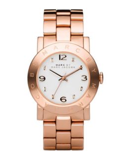 Amy Crystal Analog Watch with Bracelet, Rose Golden   MARC by Marc Jacobs  
