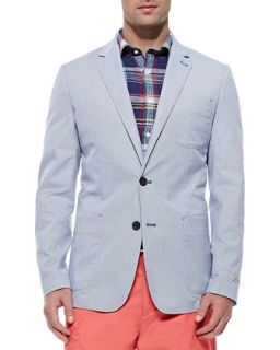 Mens Soft Pincord Jacket, Blue   Peter Millar   Blue (XXL/46)