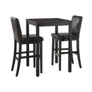 Home Styles Nantucket 3 Piece Small Black Pub Set   Dining Table Sets