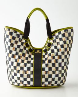 Courtly Check Large Tote   MacKenzie Childs