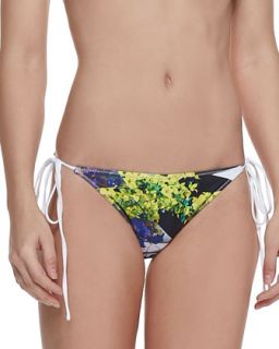 Womens Space Garden Print String Bikini Bottom   Clover Canyon   Multi (X 