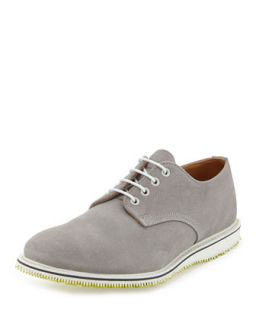 Mens Kerouac Lace Up Suede Oxford, Gray   Walk Over   Gray (11)