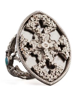 New World Maltese Cross Shield Ring   Armenta   Silver (7)