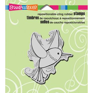 Stampendous Cling Rubber Stamp 3.5inx4in Sheet penpattern Hummingbird