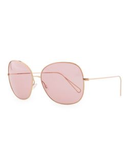 Isabel Marant par Oliver Peoples Daria 62 Oversized Sunglasses, Rose Gold/Pink  