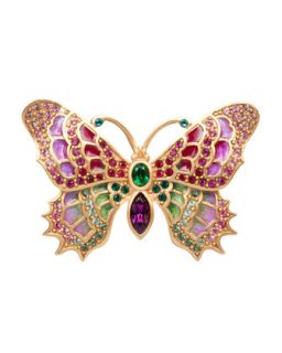 Irie Embellished Butterfly Pin   Jay Strongwater   Multi colors