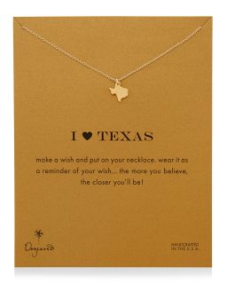 I Heart Texas Pendant Necklace   Dogeared   Gold
