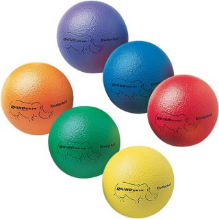 Champion Sports Rhino Skin Dodgeball Set (6 Balls), Assorted Colors (RXD6SET)