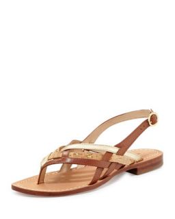 Carley Woven Flat Thong Sandal   Diane von Furstenberg   Rust/Brand (6 1/2 B)