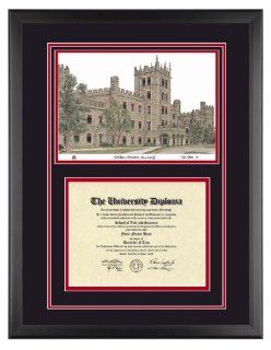 NORTHERN ILLINOIS UNIVERSITY Diploma Frame with Artwork in Classic Black Frame  
