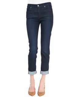 Womens Polished Boyfriend Tacked Ankle Cuff Jeans   CJ by Cookie Johnson  