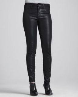 Womens Waxed Skinny Jeans, Black   Vizcaino   Black (12)