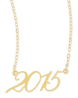 22k Gold Plated Year 2015 Necklace   Brevity   Gold