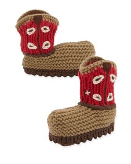 Crocheted Cowboy Boot, Pink   Art Walk   Red (ONE SIZE)