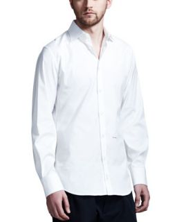 Mens Dean & Dan Stretch Poplin Shirt, White   Dsquared2   White (50)