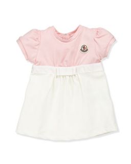 Completo Colorblock Dress, Pink/Cream, 3 24 Months   Moncler   Pink cream (6M 