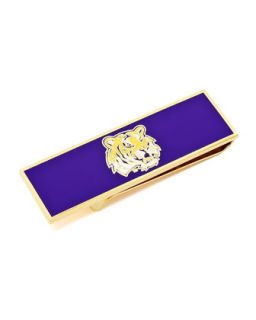 Mens LSU Tigers Gameday Money Clip   Cufflinks   Purple