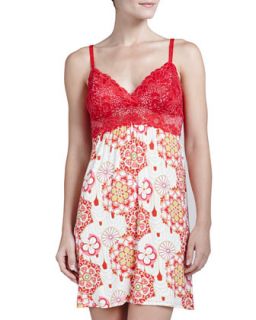 Womens Toile de Josie Chemise   Red hot (X SMALL/2 4)