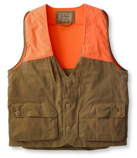 Mens Double L Upland Hunters Vest, Waxed Cotton