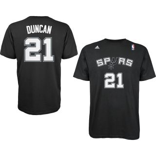 adidas Mens San Antonio Spurs Tim Duncan Game Time Name And Number Short 