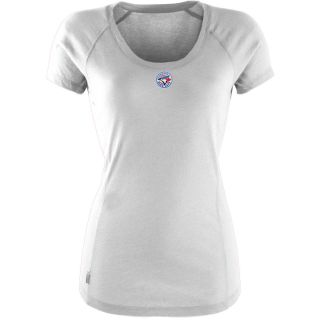Antigua Toronto Blue Jays Womens Pep Shirt   Size Medium, Dk Royal/heather