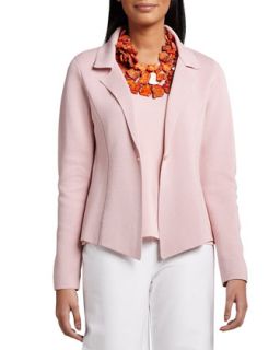 Womens Interlock One Button Jacket   Eileen Fisher   Tea rose (MEDIUM (10/12))